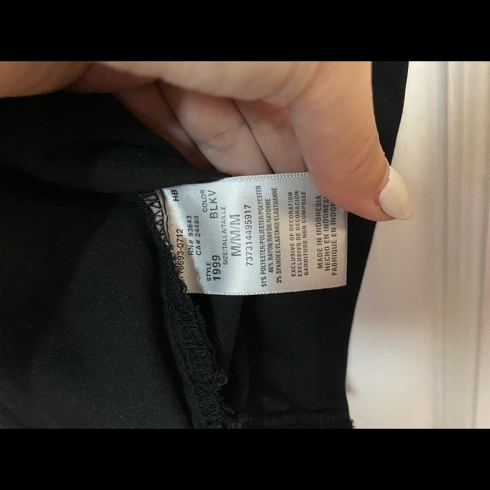 Black scrub too with cute accent and cute neckline